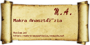 Makra Anasztázia névjegykártya